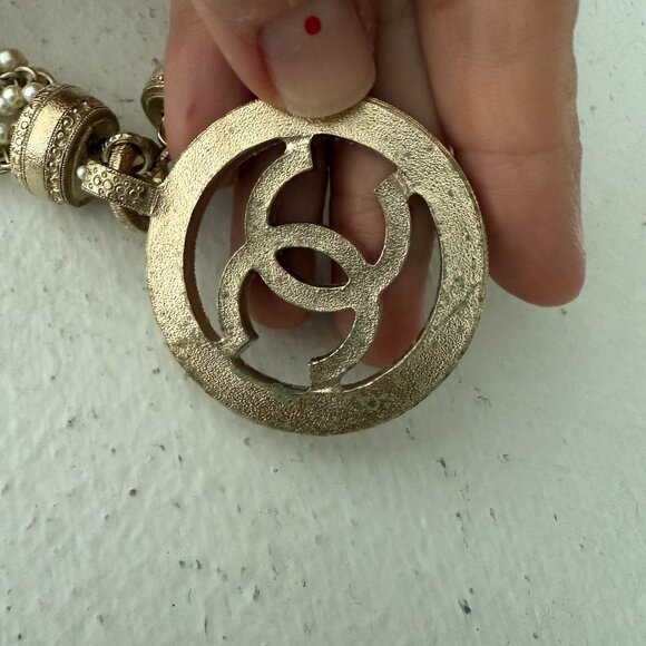 Chanel CC pendant pearl chocker - Picture 5 of 9